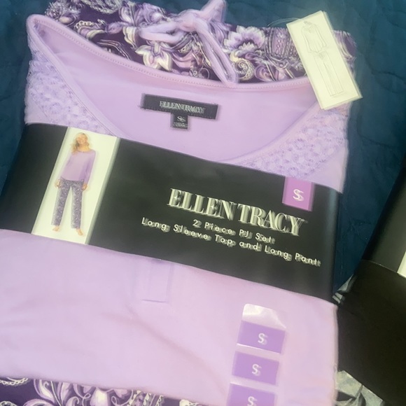 New with tags in purple or black two-piece pajama - Picture 4 of 12